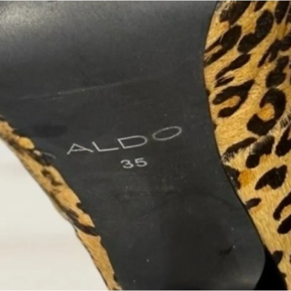 💛🖤🤎 ALDO - Calf Hair Leopard Print Stiletto Heels - Gorgeous! - Picture 7 of 7